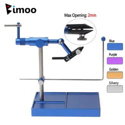 Bimoo 360° Rotation Fly Tying Vise Hardened Seel Jaws Jig Fishing Lure Maker Tools Bobbin Holder Threader Whip Finisher 140D GSP