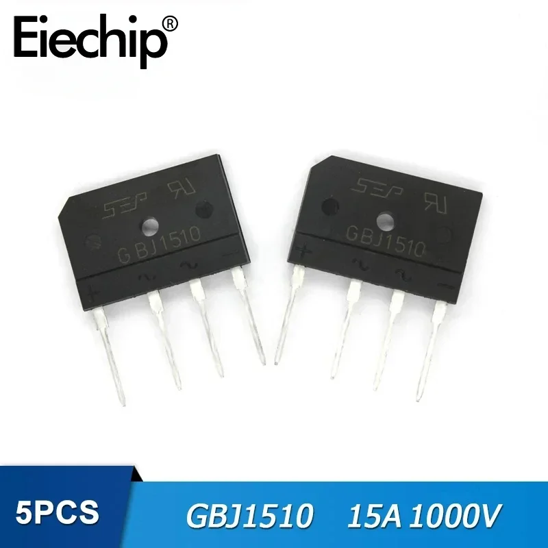 5PCS Diode Bridge Rectifier DIP GBJ1510 GBJ2510 GBJ3510 GBU1510 Rectifier Kit