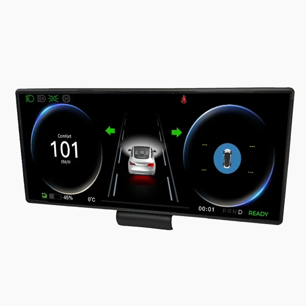 

2025 ZWautel 8.9 Inch 1920*720 Digital Cluster for Tesla Model 3/Y Car HD Dashboard Instrument Panel Speed Meter Cockpit Carplay