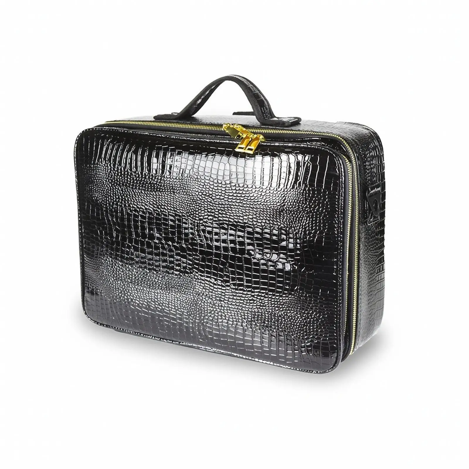 Professional Makeup Bag with Dividers | Large Capacity Design, Cosmetic Storage Bag