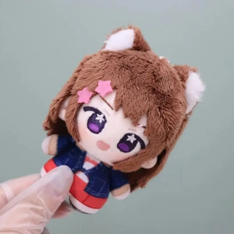 

Фаршированная игра 10 см аниме BanG Dream! Kasumi Toyama Bondou кошачьи ушки для девочек, плюшевая игрушка-кукла, мягкое платье, хлопковый подарок для детей