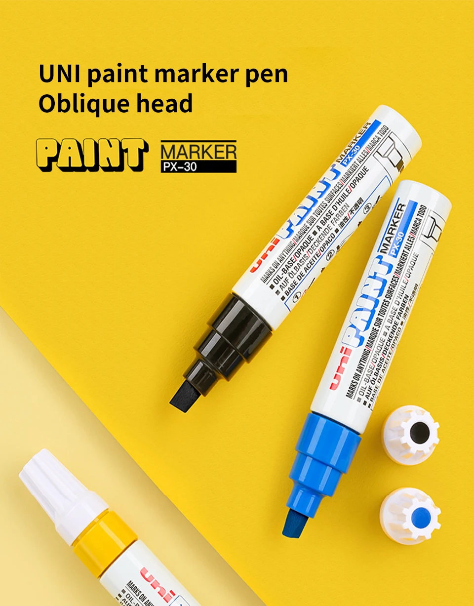 1 Stück Japan UNI Marker PX-30 8,5 mm Wasserfester Extra Dicker Permanenter Industrieller Ölbasierter Markierungsstift Graffiti-Zubehör – Detail 3