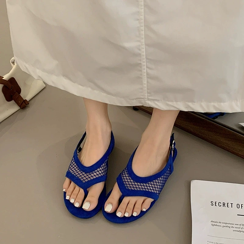 Women Mesh Sandals Flats Shoes Clip Toe Slippers Summer  Trend Beach Sport Shoes Casual Flip Flops Comfort Shoes Sandalias