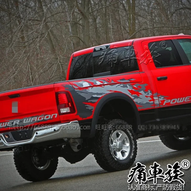 Car stickers For Dodge RAMX pull flower appearance decoration sports Accessories Vinyl Decals