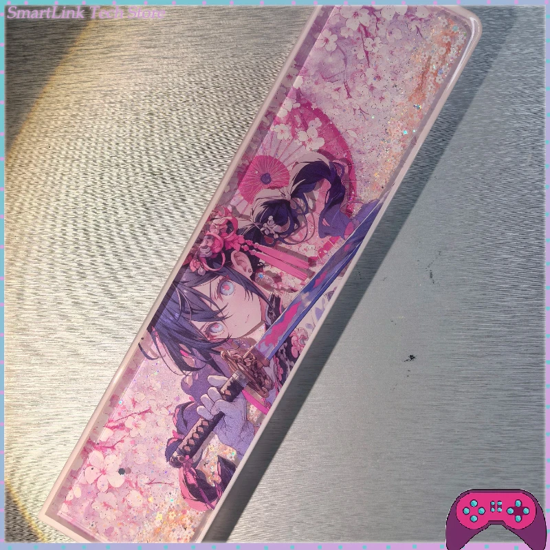Singularity 60 80 Sakura Girl Keycap Mechanical Keyboard Palm Rest Wrist Rest Liquid Sand Resin Wrist Rest