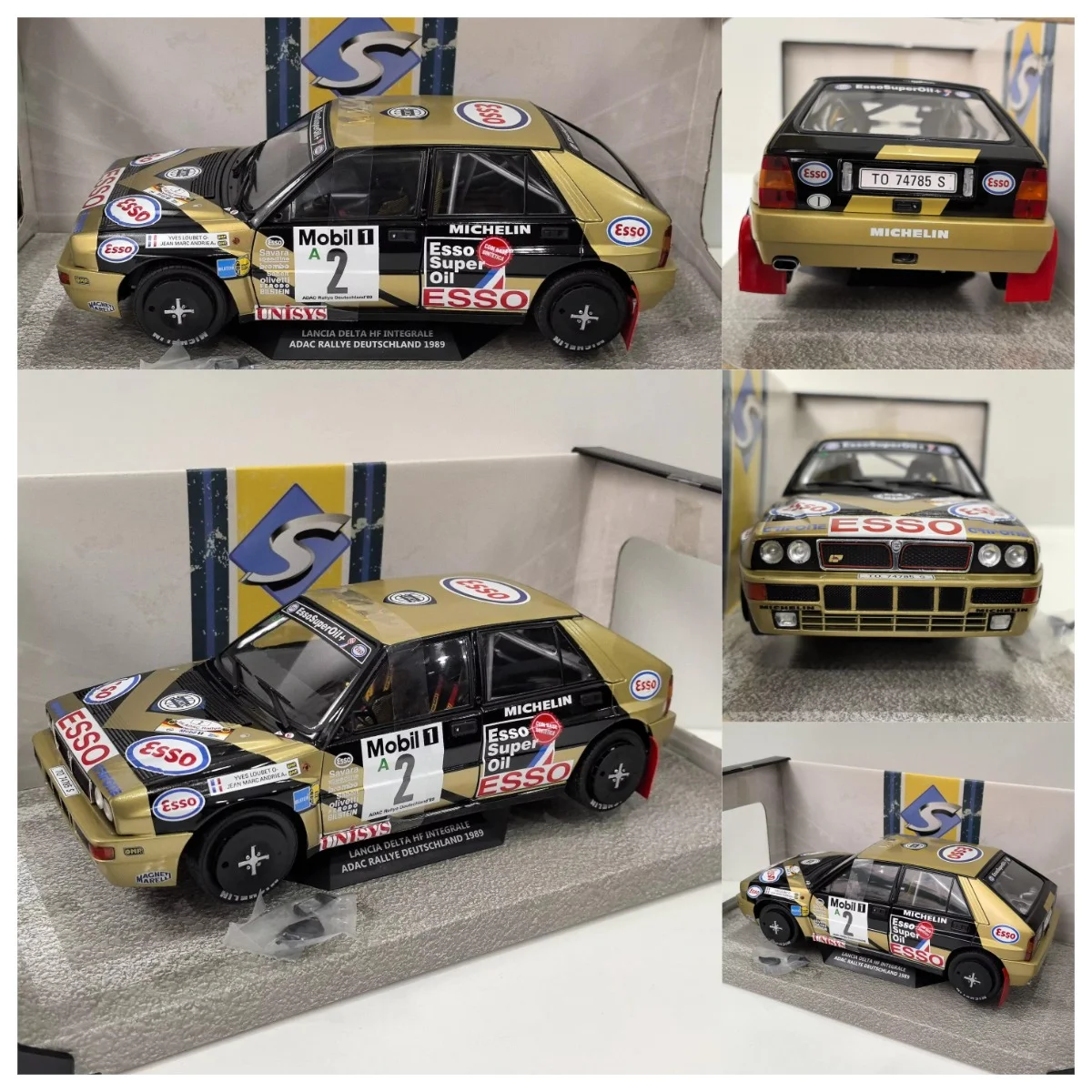 

SOLIDO Diecast 1/18 Scale LANCIA DELTA HF #2 1989 INTEGRALE Racing Car 57 Alloy Car Model