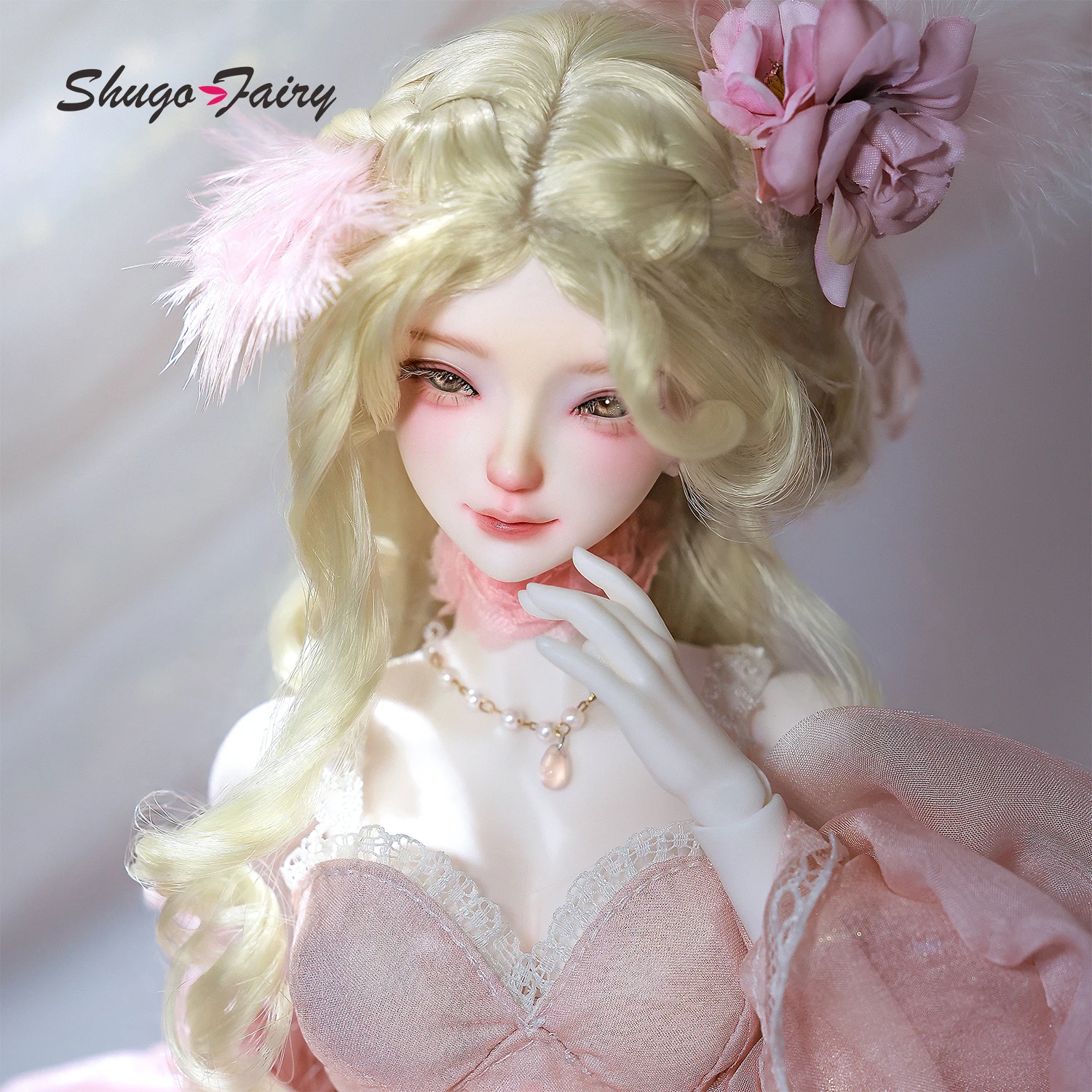 Xana H 1/4 BJD Full Set Gentle Fantasy Exotic Fairy with Pink Outfit MSD Articulated Charming Resin Ball-Jointed Doll ShugaFairy