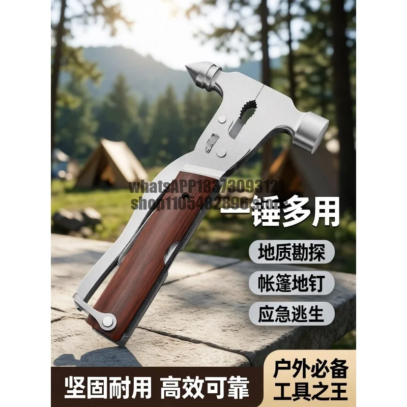 Outdoor Camping Geological Hammer Multifunctional Hammer Tent Ground Hammer Outdoor Tools