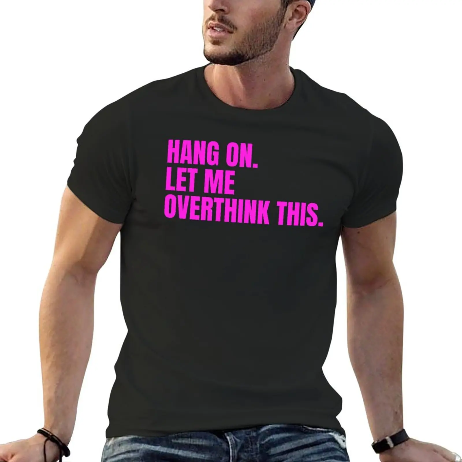 Hang on Let me Overthink this T-Shirt boys animal print shirts graphic tees cute tops mens t shirts pack