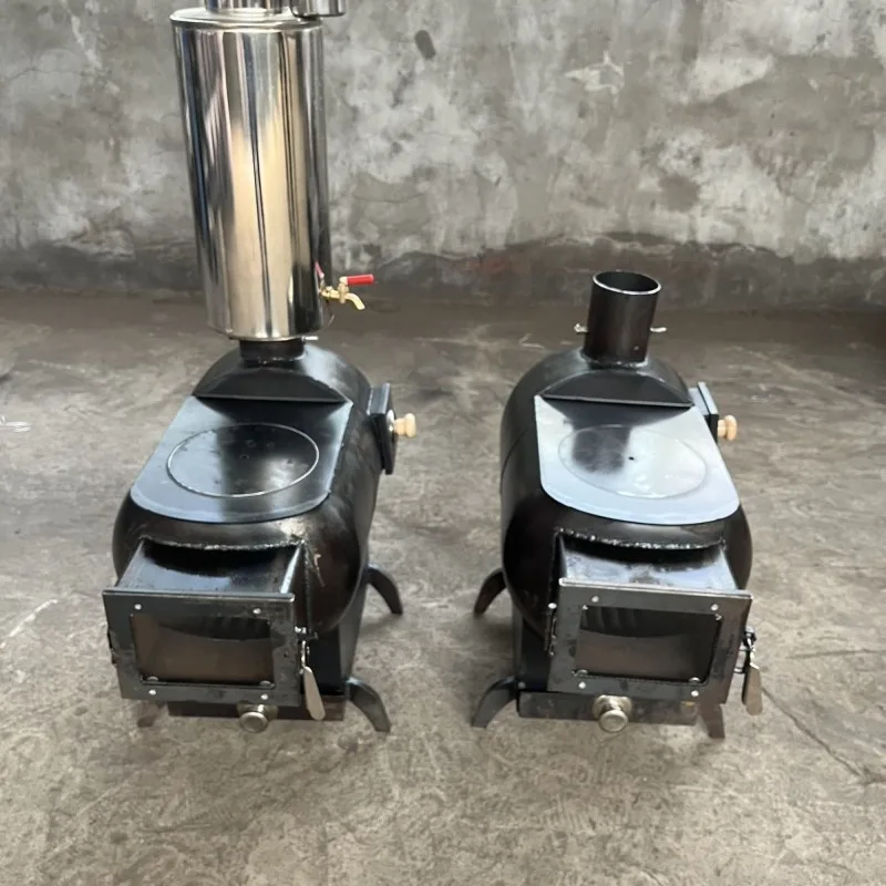 Water Heating Furnace Modified Firewood with High Temperature Resistant Glass Intake Gas Tank