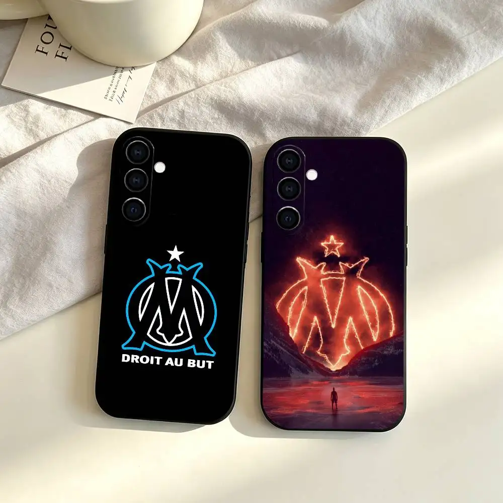 Olympique-e De M-Marseille Football  gift Phone Case For Samsung Galaxy A73,A72,A71,A70,A53,A52,A51,Others Soft Black Cover
