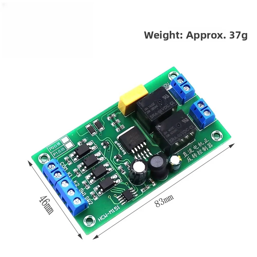 Forward Reverse Motor Control Module Supporting 5V 12V 24V Input with Limit Switch Interface and Low Level Signal Start Function
