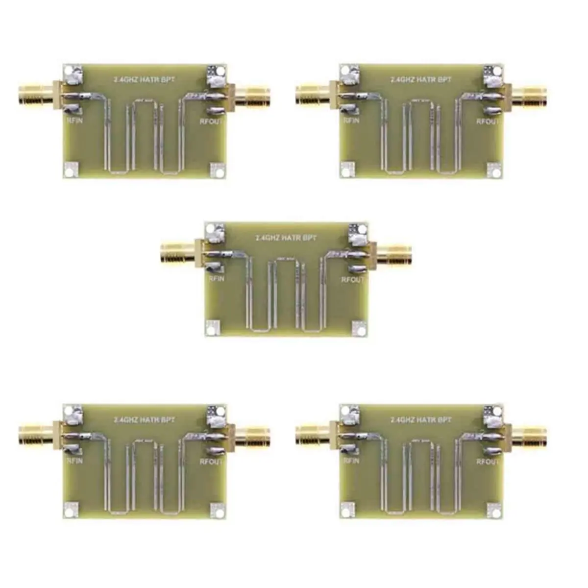 A32I 5pcs 2.4GHZ Microstrip Bandpass Filter Electronic Component Bandpass Filter Module 2.4GHz 1.6 mm Thick Microstrip Filter