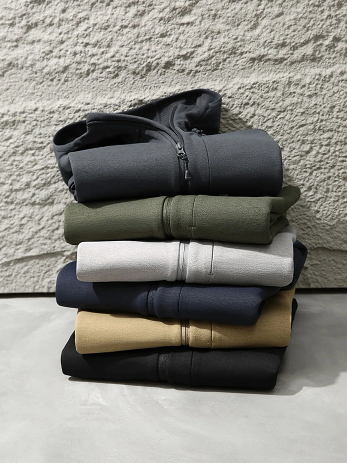 Men's Outdoor Fleece Jacket Hat Warmth Quick Heating Fleece Lined Hooded Jacket Standard Fit Knitted Long Sleeve Polyester