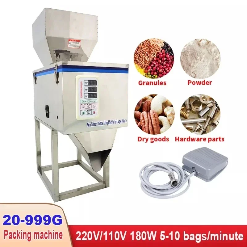 20-999G Household Filling Machine Weighing Machine Smart Bag Charter Hardware Granule Powder Filling Machine