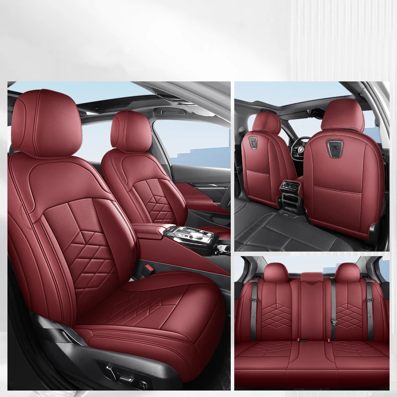 

Кожаные чехлы на автомобильные сиденья на заказ для Subaru Impreza 2005 ~ 2009 Jetour X70 Plus 2023 ~ 2024 Byd Seal u 2024, аксессуары для салона автомобиля