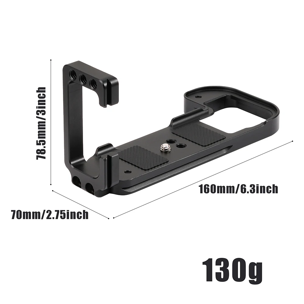 FOTGA P1100 P1000 Camera Extendable Vertical Quick Release L Plate Holder Hand Grip For Nikon P1100 P1000 Camera Tripod Plate