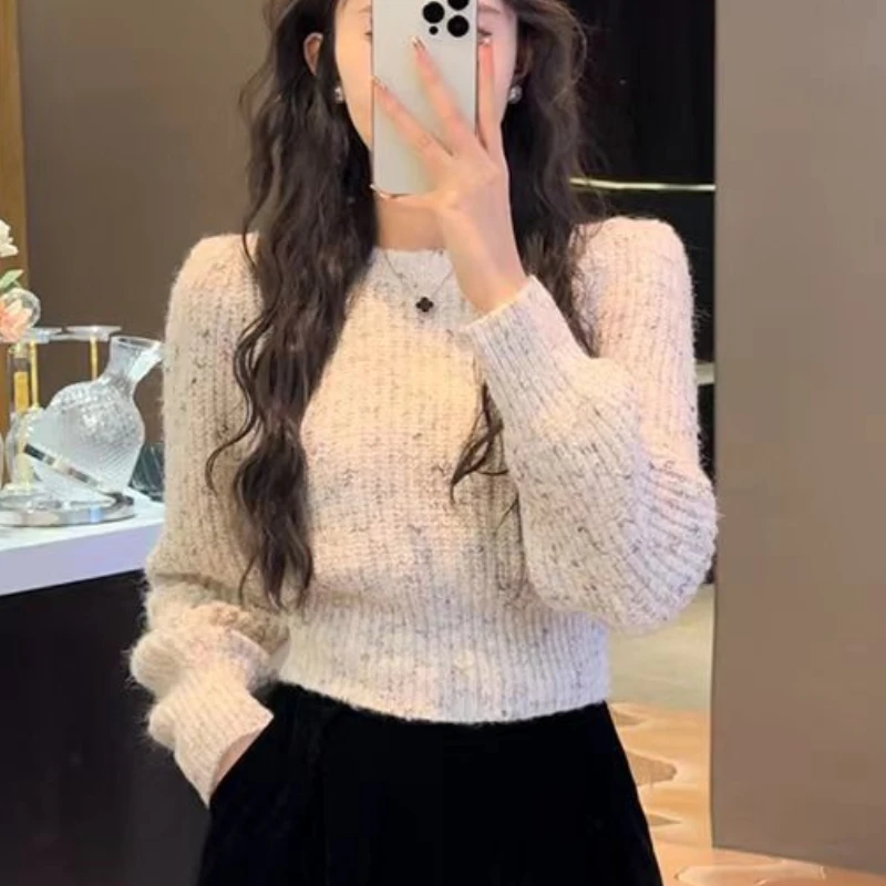 Elegant And Slim Fit For Women Knitted Cardigan Sweater With Waist Adjustment Fall And Winter New Style