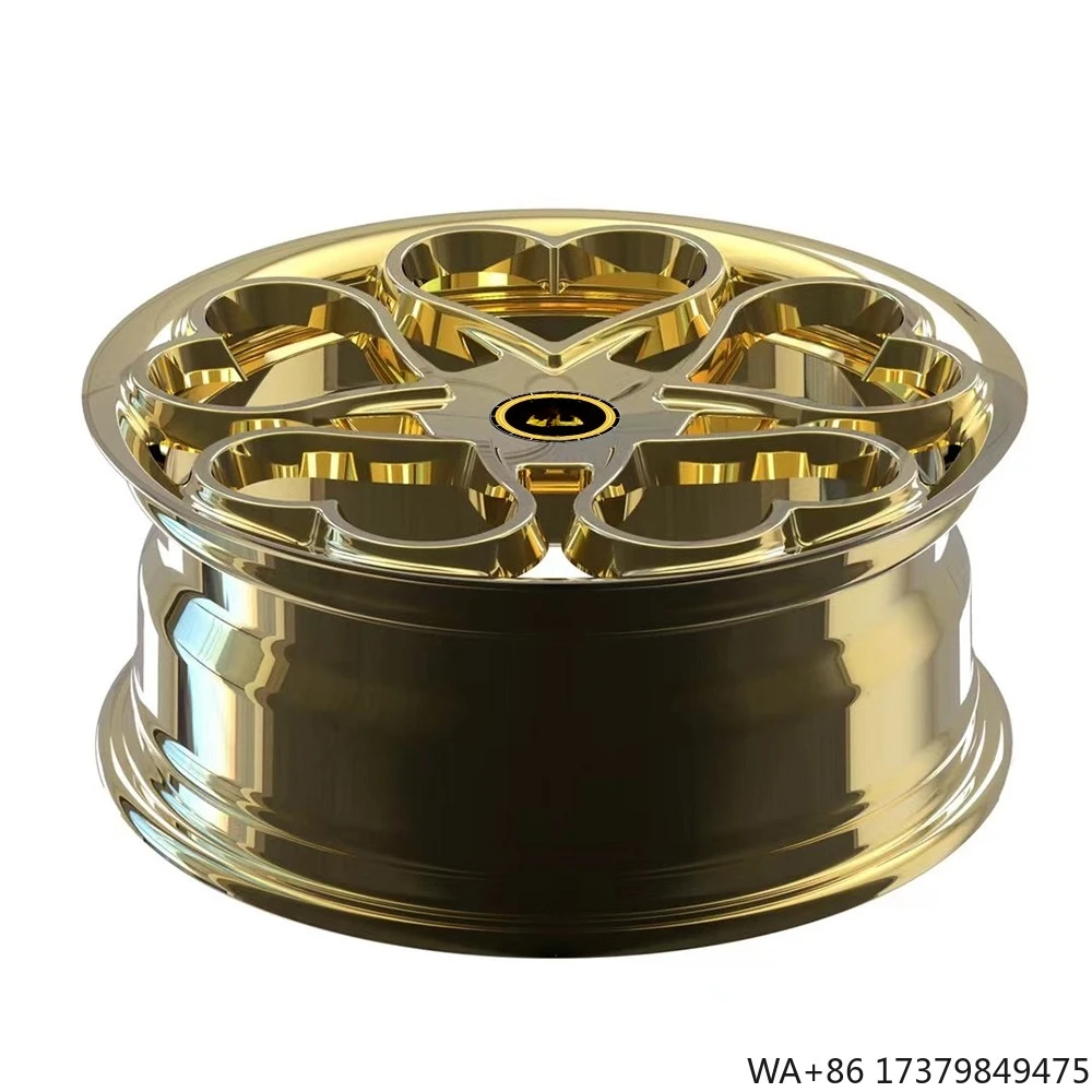 

Chrome Heart Shape Alloy Wheels Customized Forged Car Rims 6061-t6 Aluminum Forged Wheels