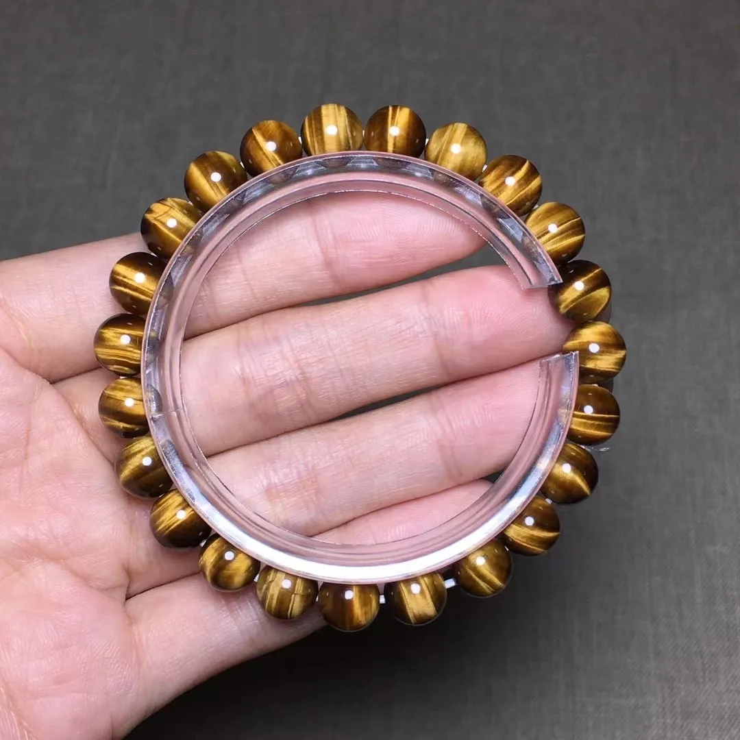 

8mm Natural Yellow Tiger Eye Bracelet Jewelry For Women Lady Man Wealth Luck Healing Gift Crystal Beads Stone Strands AAAAA