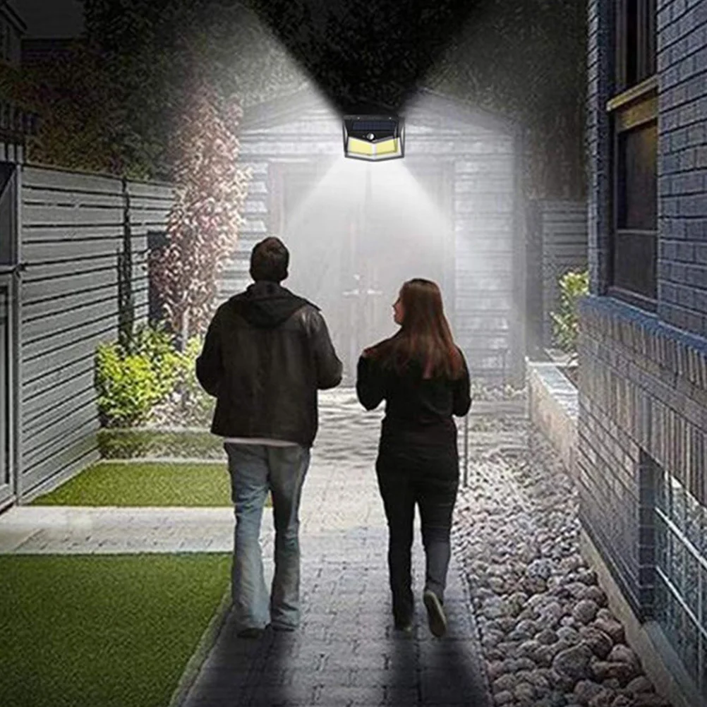 

Solar Powered 3-Sided Motion Sensor Wall Light Waterproof Outdoor LED Lamp for Garden Pathway Deck Fence Security Lighting