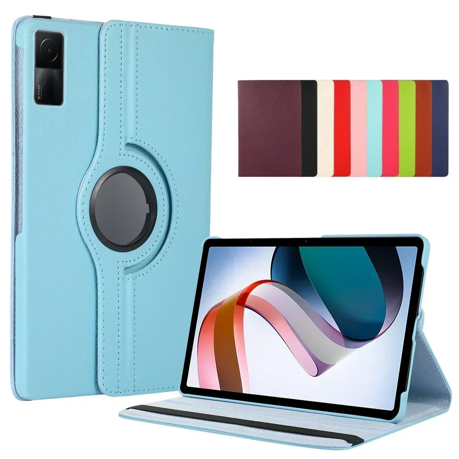 Funda para Xiaomi Mi Pad 5 6 Pro 11 pulgadas RedMi Pad SE 11 "10,61 2022 funda con tapa giratoria de 360 grados funda de cuero PU para tableta