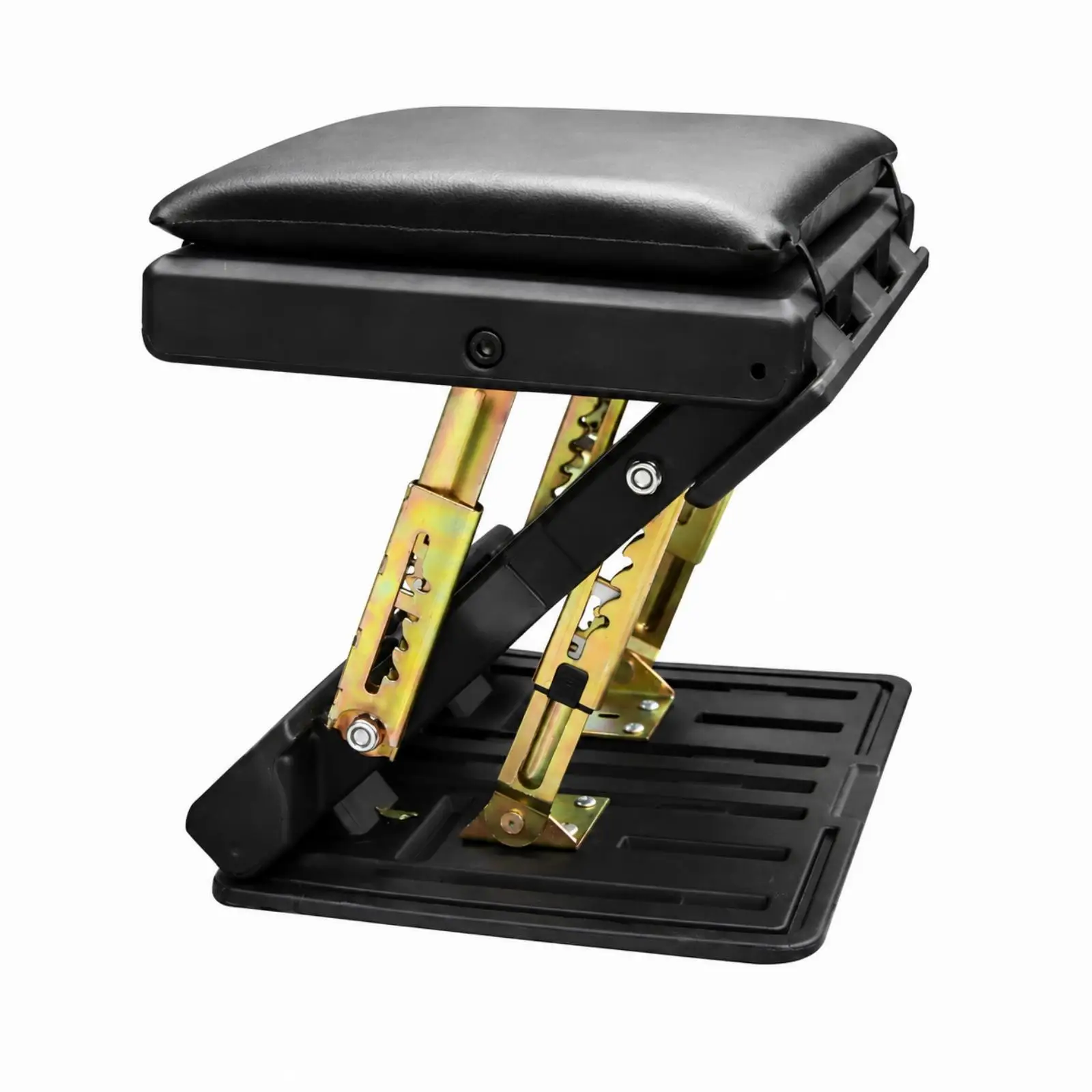Portable Auto Footrest with Hinge Brace System and Soft Top Layer for Car Rear Seat Leg Support on Journeys