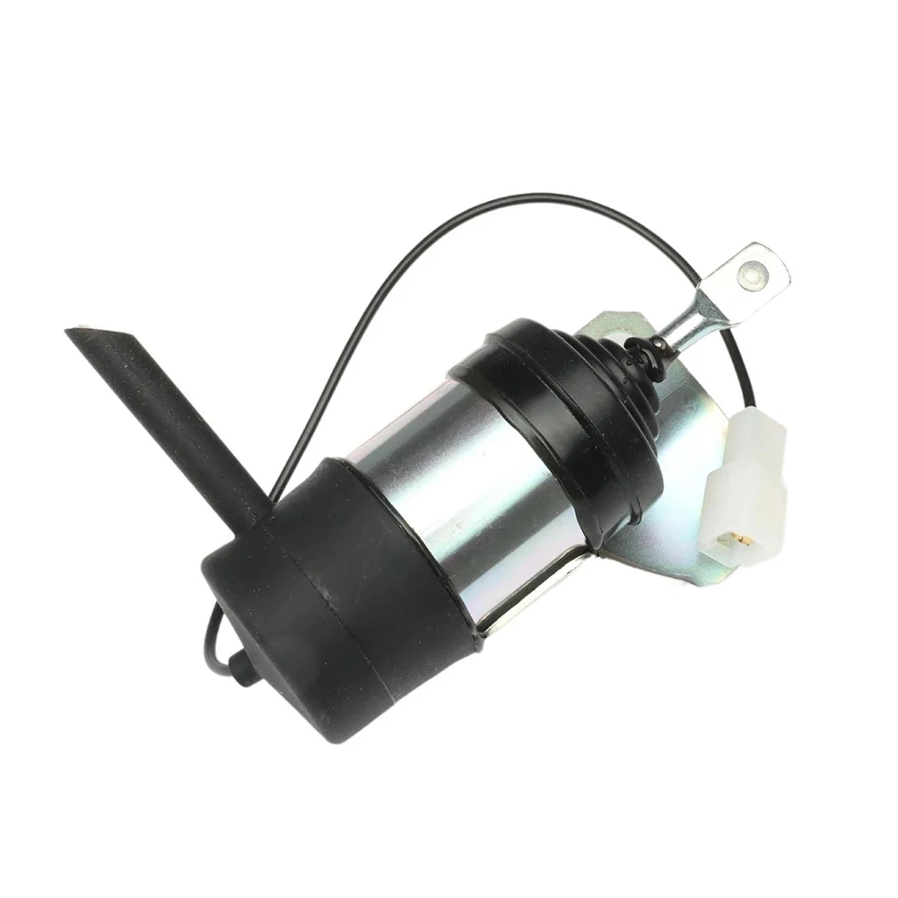 Fuel Shutoff Solenoid Compatible with For Kubota L2650 L2850 L2900 L2950 L3300 Models 1547160010 12V DC Valve Metal Body