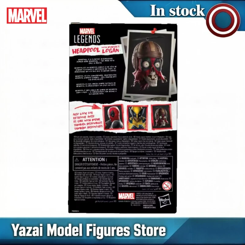 

Original Marvel Legends Series Headpool with Marvel's Logan Action Figure Model Toys Collection