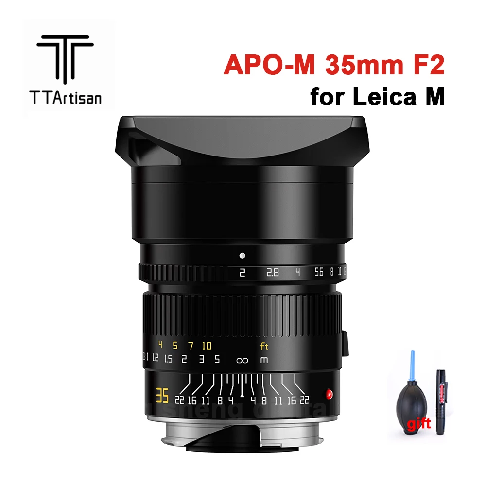 TTartisan APO-M 35mm F2 ASPH Lens Manual Focus for Leica M Mount Cameras M2 M3 M4 M5 M6 M7 M8 M9 M9P M10 M262 M240 M240P