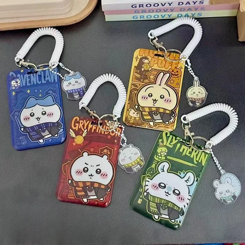 Cartoon Chiikawa Usagi Slip Cover Cutting Sleeve Identity Document Meal Card Certificate Student Campus Card Protective Cover