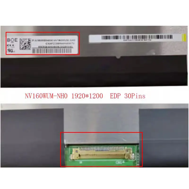 Imagem -05 - Tela Lcd para Laptop Matriz Ips para Huawei Matebook D16 Rlef16 Brn-f56 Nv160wum-nh0 30 Pinos 1920x1200 160 Polegadas