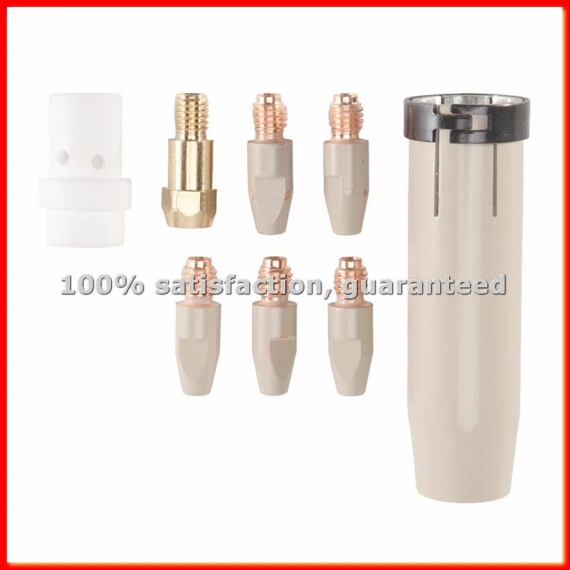 8Pcs 36KD Coating Protection Nozzle 0.8mm MIG Torch Gas Nozzle Tip Holder of 36KD MIGMAG Welding Torch-ABLM