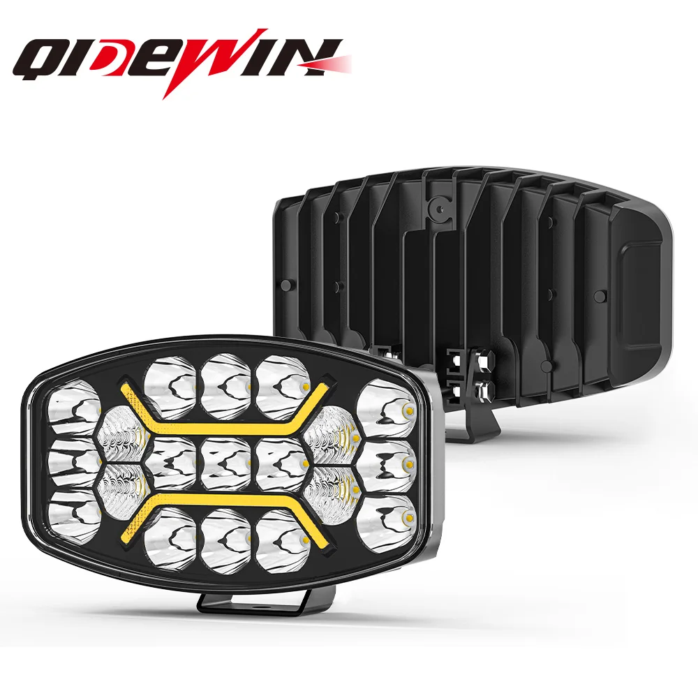 

Led Work Light Bar 120W 24 potlight DRL Car Light 10inch For 4x4 led bar offroad SUV ATV Truck Excavator White Amber
