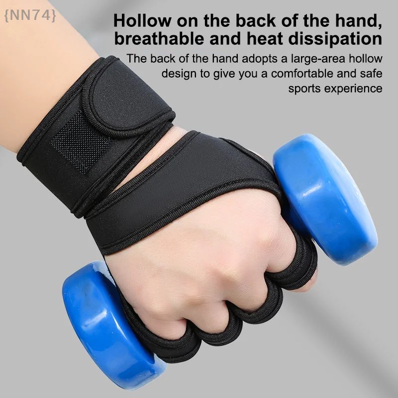 【لا】قفازات تدريب اللياقة البدنية للرجال والنساء - زوج واحد من واقي راحة اليد لرفع الأثقال لرياضات الصالة الرياضية #4