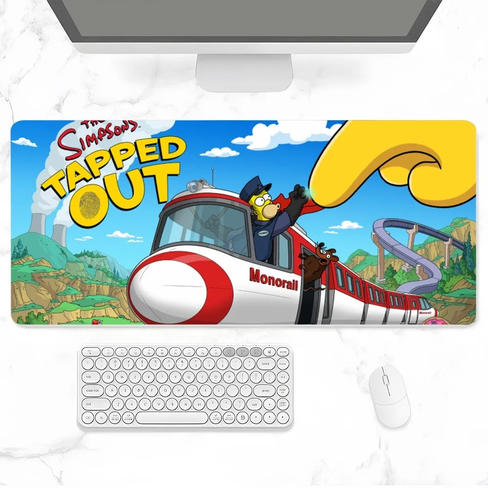 Die simpsons Mauspad Gamer PC Gaming Zubehör Gummi matte xxl Deskmat Matten Tastatur Schrank Mause Laptops