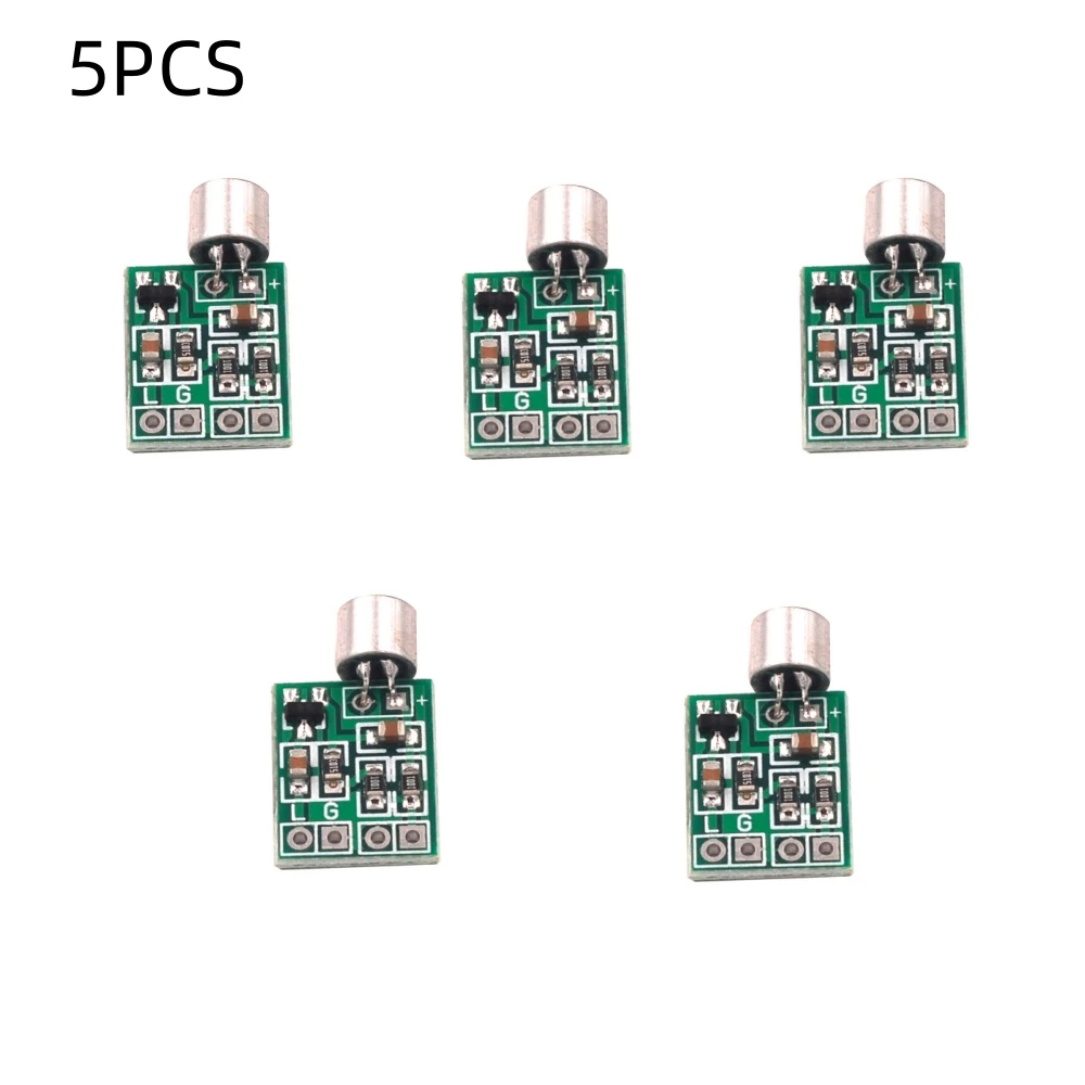 5PCS Small Microphone Accessories Mini Microphone Audio Mic Module Pickup Amplifier Circuit Module Microphone Circuit Board