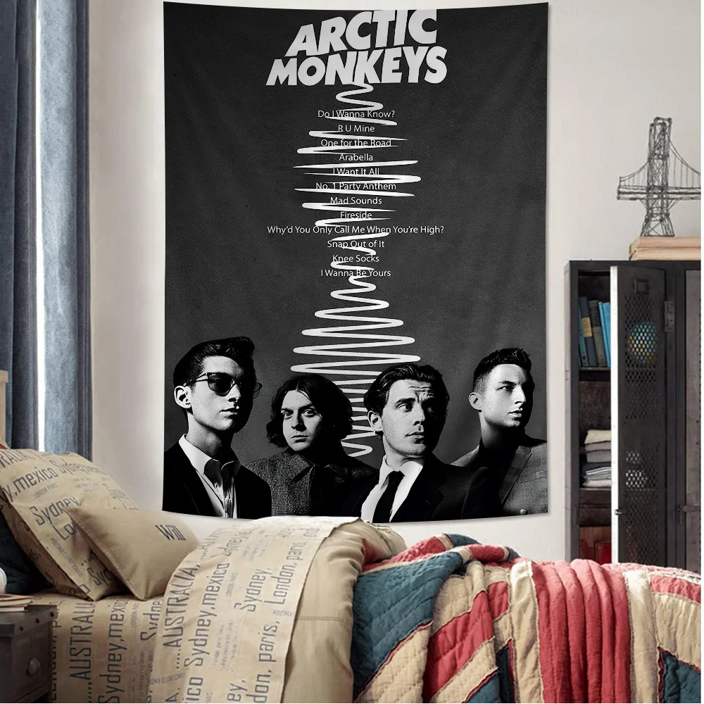 R-Rock Bands A-Arctic Monkeys Anime Tapestry Art Science Fiction Room Home Decor Wall Art Decor