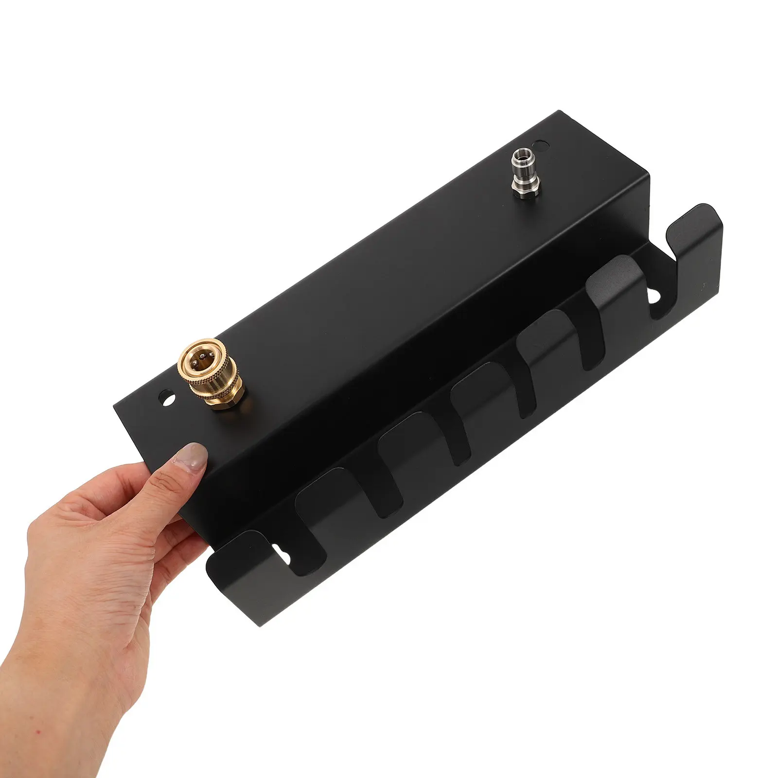 Pressure Washer Gun Holder Wall Mounted Steel Bracket for Foam Cannon Nozzle Tips Car Wash Wand Accessories Quick Connect Port