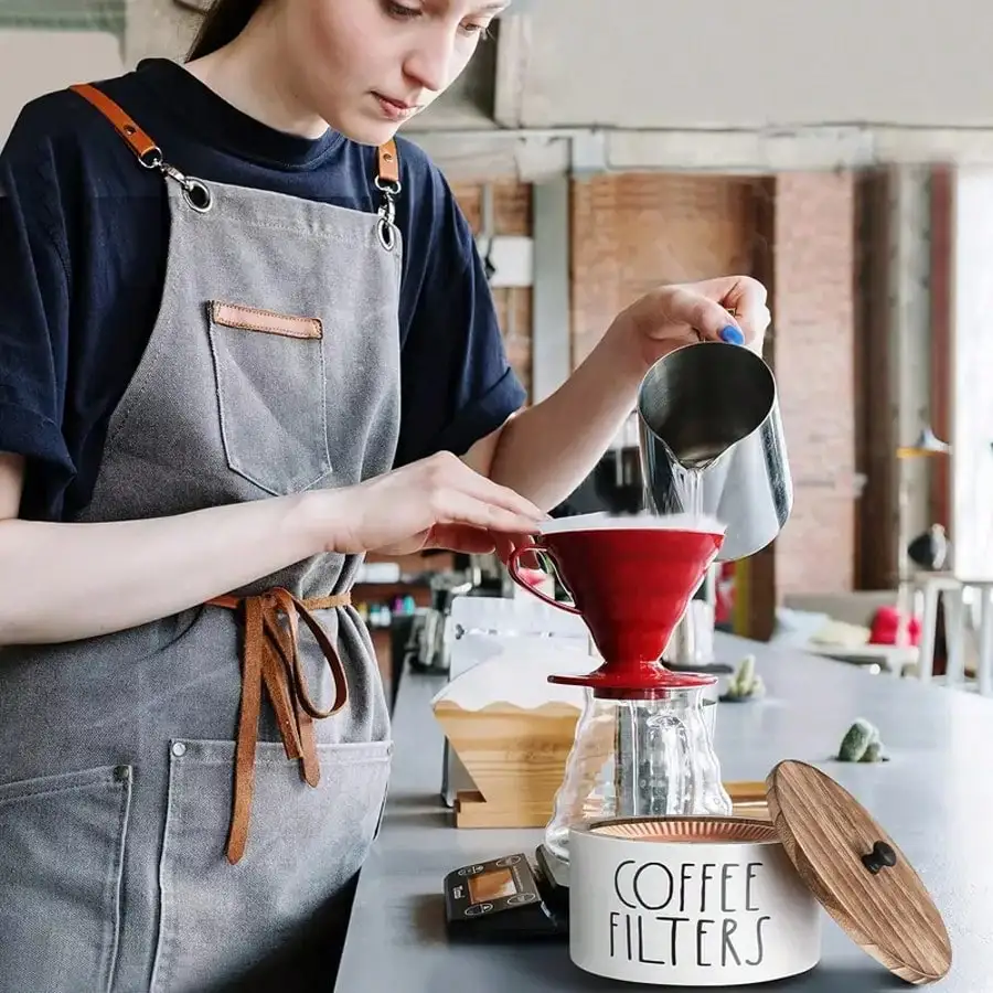 1pc Coffee Capsule Holder, Composite Wood Moisture-Proof Organizer With Dome Lid For Coffee Pods/Tea Bags, Multi-Use Kitchen Counter Decor & Gift-Ready Coffee Bar Accessory, 6.3inch
