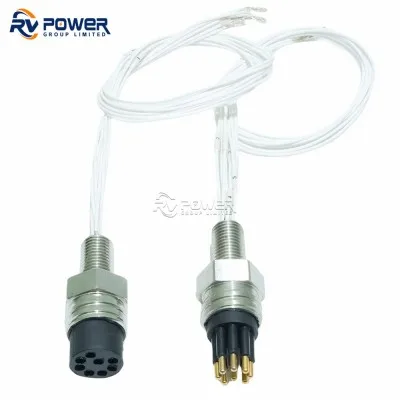 Micro Series MCBH8M Male Bulkhead Connector with 8 Pins Underwater Connector