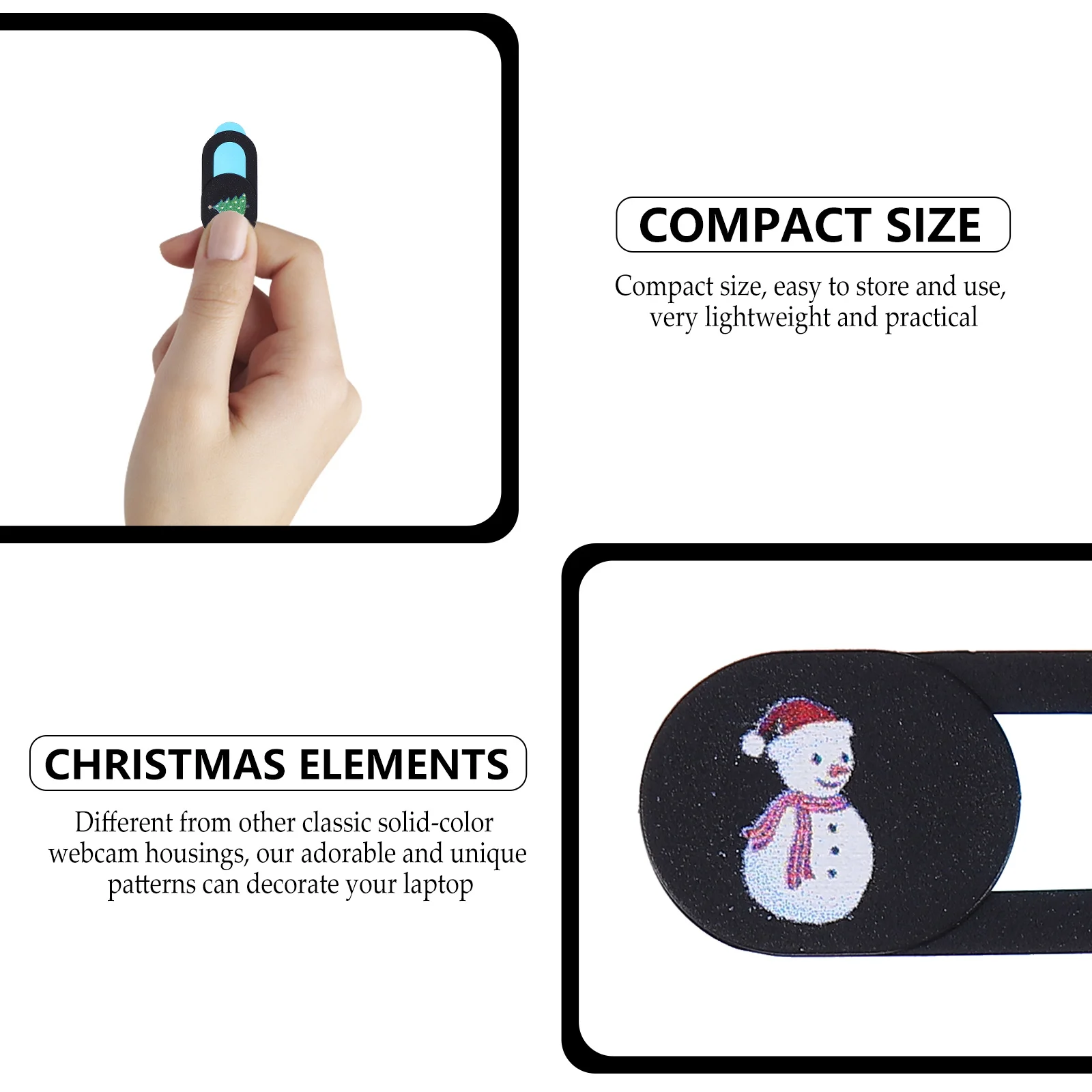 

3Pcs Webcam Cover Slide Slim Design That Fits All Laptops Tablets Pcs Allows Easy Closure of Lid Without Damage to Device Or