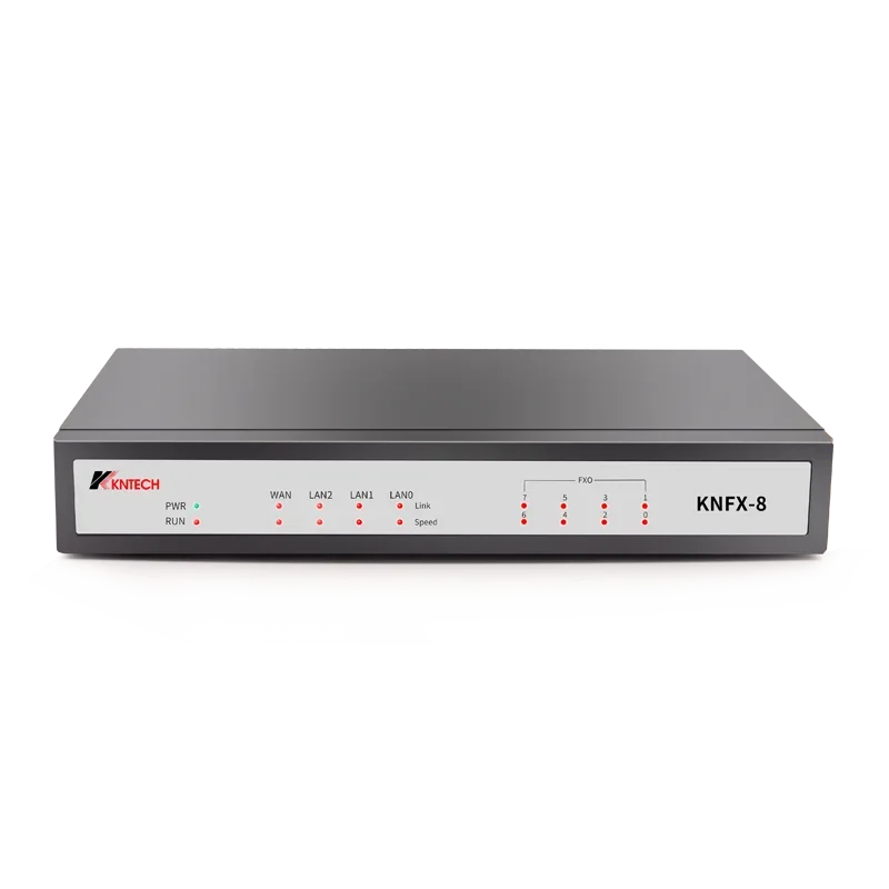 KNFX8 PBX FXS Voip Gateway for Call Center Solution 8 Ports Key Unit Rack Weight Origin Type GUA