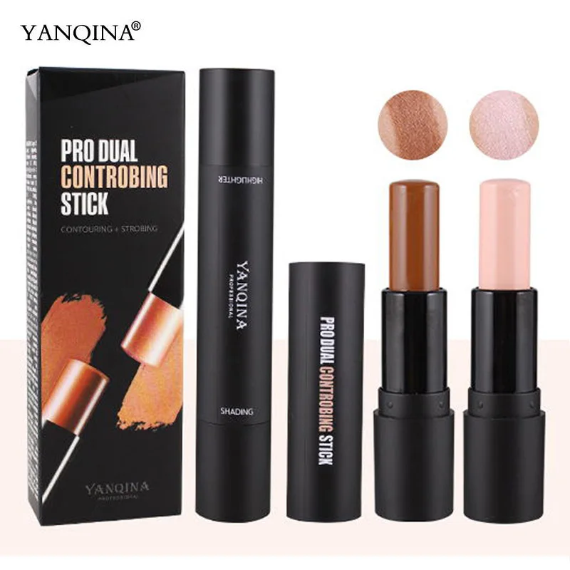 Multifunctional Highlighter Bronzers Blusher Stick Natural Brighten Face Shimmer Rouge Cream Contour Highlight Concealer Makeup