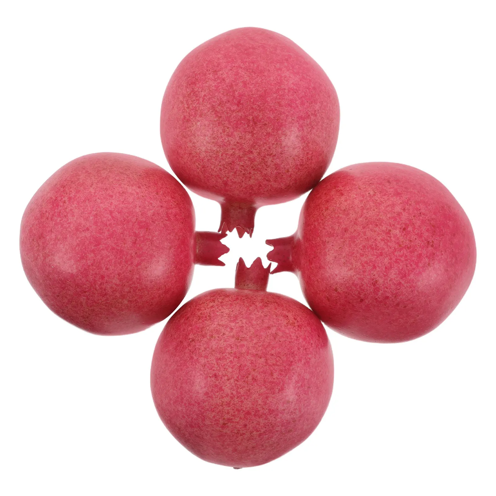

4Pcs Faux Pomegranates Simulated Food Ornaments Lightweight Decorative Fruit for Photography Event Setup Artificial Display