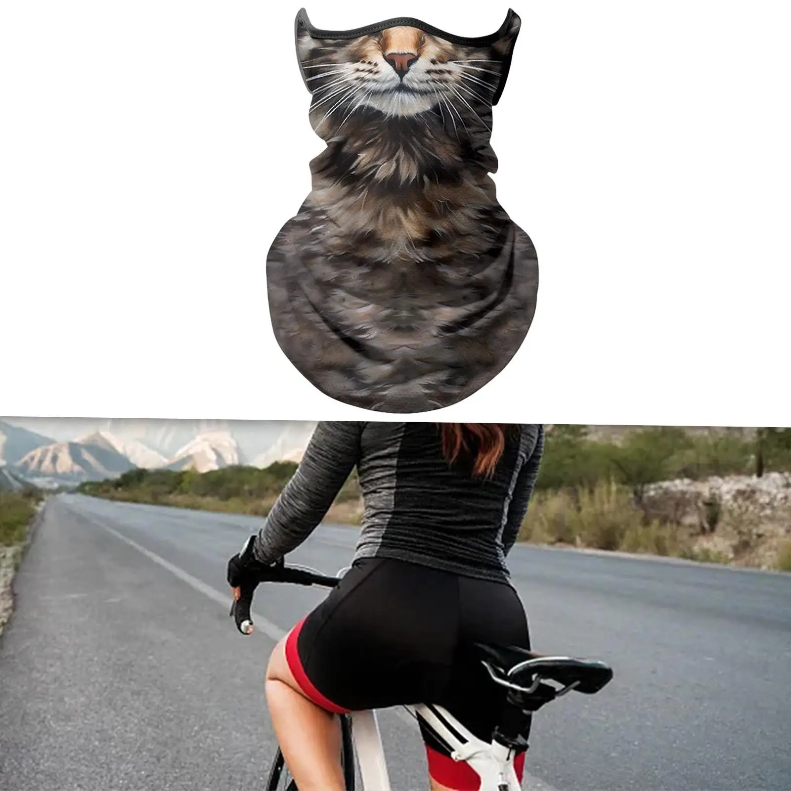 Cagoule respirante pour le cou, masque facial, écharpe rafraîchissante d'été pour l'équitation, la pêche et les voyages