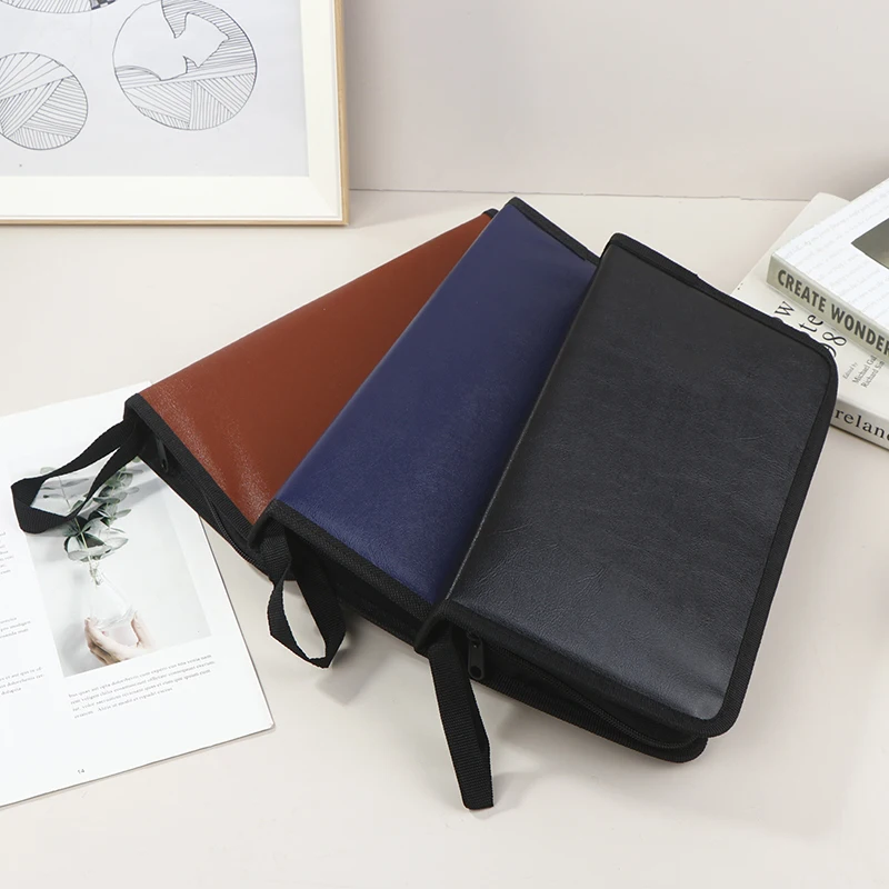 New 80 PU Imitation Leather Car CD Pack Carry Case Cover Disc Storage Holder CD Sleeve Wallet Album Hard Box DVD Disc Pack - view 4