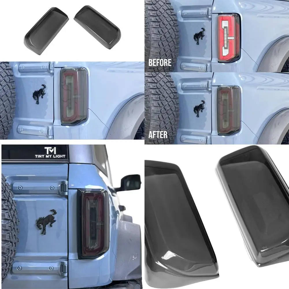 

Smoked Acrylic Taillight Covers for Bronco 2021,2022,2023,2024,2025