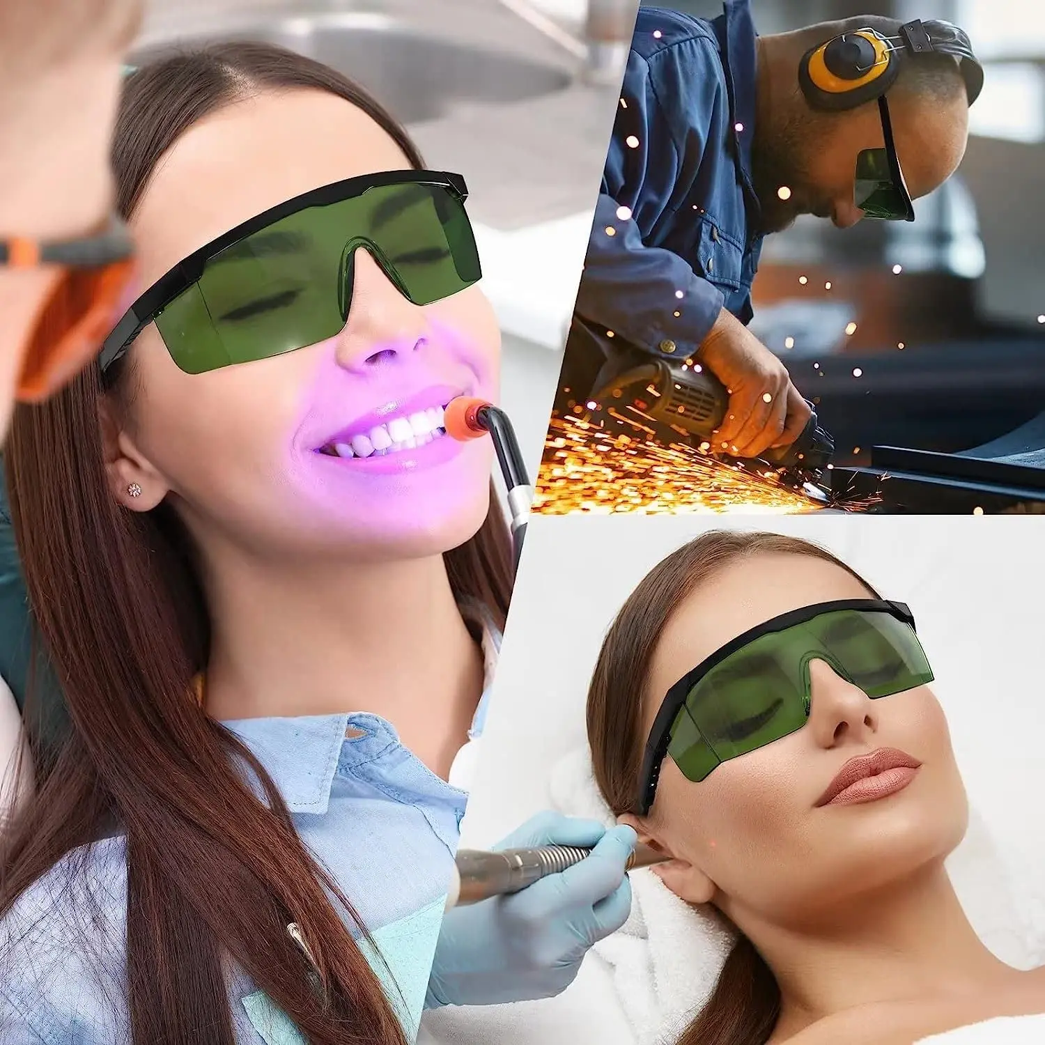 1Pack IPL 200-2000nm Laser Safety Glasses,Eye Protection For Laser Hair Removal Treatment,Welding - view 4