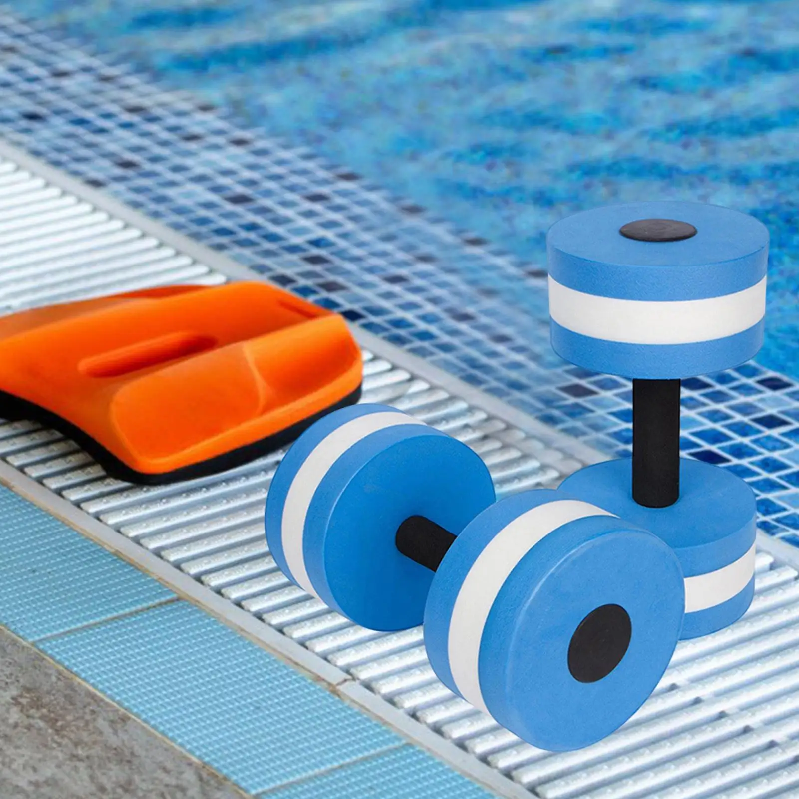 Floating Water Dumbbells EVA Foam Swim Weights Multifunctional Aqua Aerobics Exercise Gear Comfortable Fitness Equipment